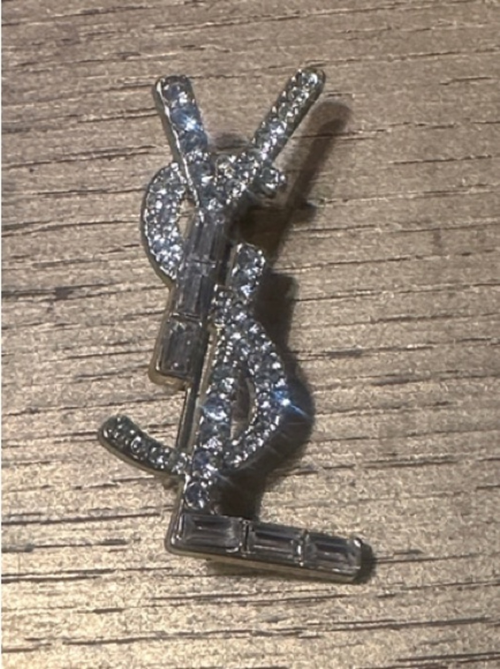 FASHION- Gold Crystal Brooch